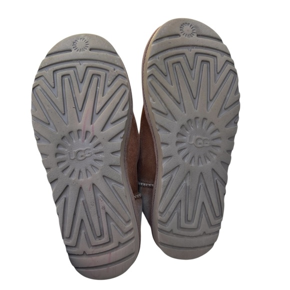 UGG Bailey Mini Zip Chestnut Suede Shearling Women’s Size 6 - Picture 12 of 15